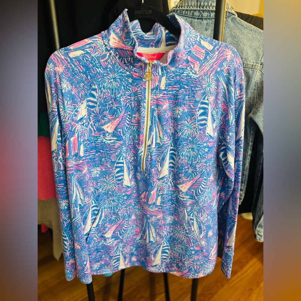 #038: Lilly Pulitzer Long Sleeve 3/4 Zip